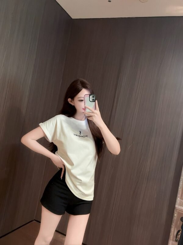 YSL 2025 New style short-sleeved T-shirt with lettering logo