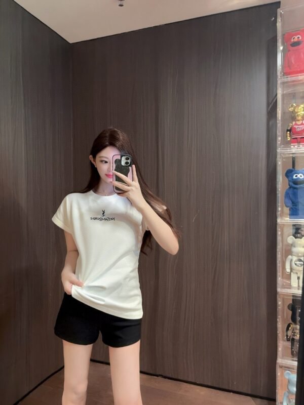 YSL 2025 New style short-sleeved T-shirt with lettering logo