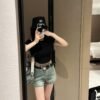 miumiu shorts with belt