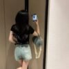 miumiu shorts with belt