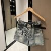 miumiu shorts with belt