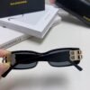 Balenciaga sunglasses retro flat frame leaf shape high-end version