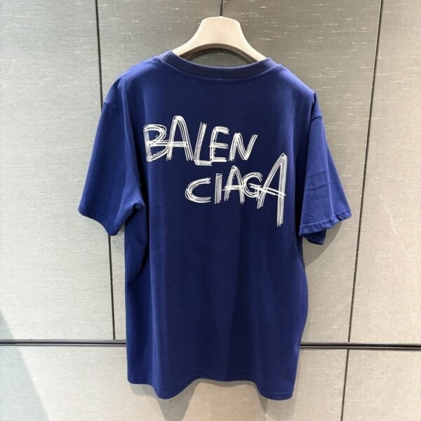 BALENCIAGA Balenciaga 25ss new graffiti short-sleeved T-shirt