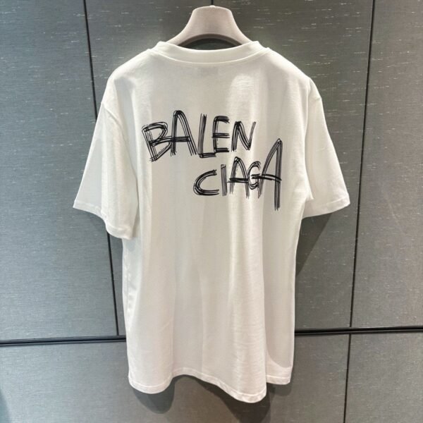 BALENCIAGA Balenciaga 25ss new graffiti short-sleeved T-shirt