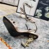 YSL top high edition silk hot diamond cross strap sandals