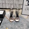 YSL top high edition silk hot diamond cross strap sandals