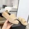 Chanel slippers premium version made of sheepskin.