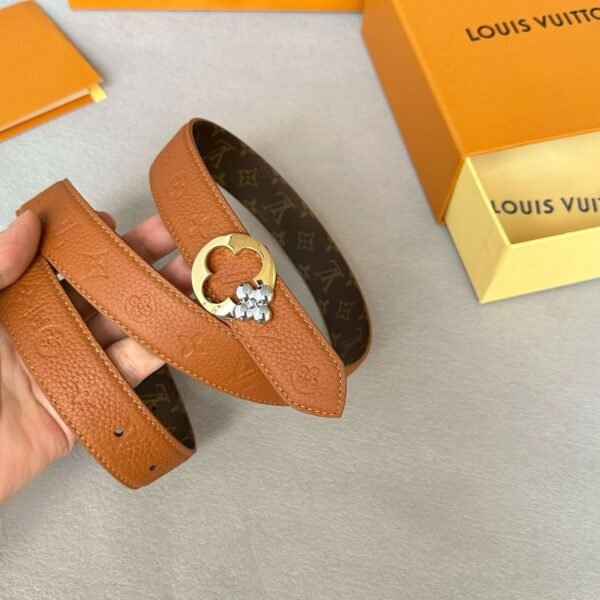 Louis Vuitton women’s belt width 3cm high-end version can be worn on both sides