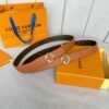 Louis Vuitton women’s belt width 3cm high-end version can be worn on both sides