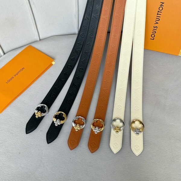 Louis Vuitton women’s belt width 3cm high-end version can be worn on both sides