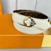 Louis Vuitton women’s belt width 3cm high-end version can be worn on both sides