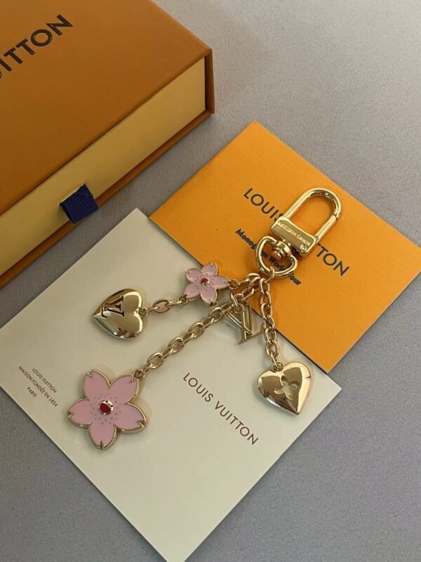 Louis Vuitton LV x TM Superflat Panda Keychain is a collaboration between the brand and Japanese artist Takashi Murakami
