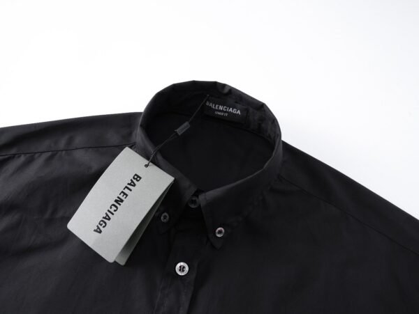 Balenciaga classic full logo collection print single-breasted casual long-sleeved shirt