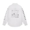 Balenciaga classic full logo collection print single-breasted casual long-sleeved shirt