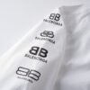 Balenciaga classic full logo collection print single-breasted casual long-sleeved shirt
