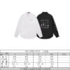Balenciaga classic full logo collection print single-breasted casual long-sleeved shirt