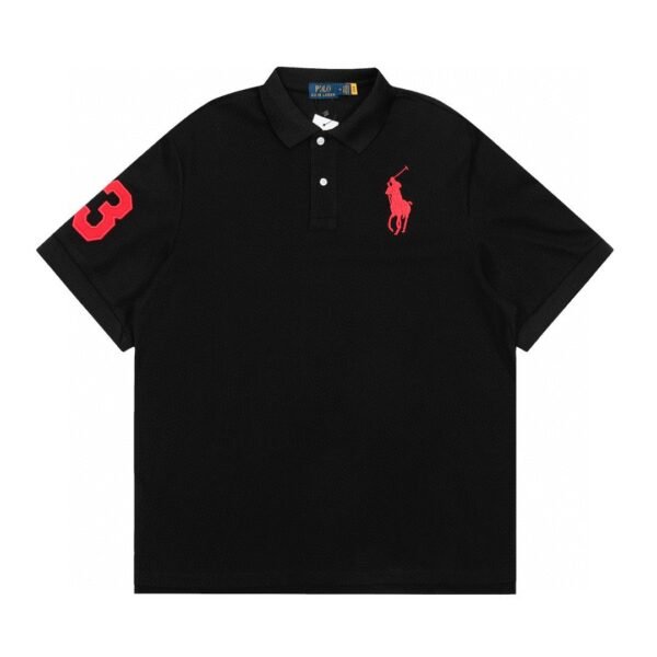 Ralph Lauren1:1 embroidered POLO T-shirt 230g100% cotton