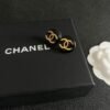 Chanel classic double c stud earrings