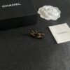 Chanel classic double c stud earrings
