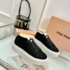 miumiu 2025 new casual shoes thick-soled canvas shoes