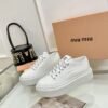 miumiu 2025 new casual shoes thick-soled canvas shoes