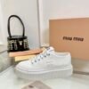 miumiu 2025 new casual shoes thick-soled canvas shoes