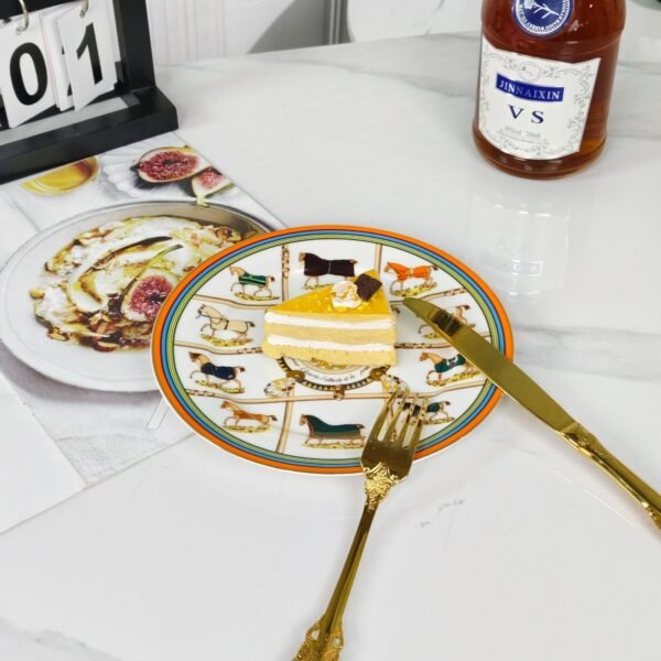 Hermès New Arrival Ten Horses Double Plate Set