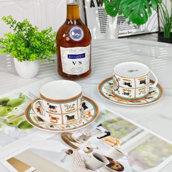 Hermès New Arrival Ten Horses Double Plate Set