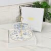 Dior tableware lucky star series bone china dinner plate double layer kebab plate 26.9×2.6cm-20.5×1.9cm
