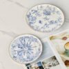 Dior tableware lucky star series bone china dinner plate double layer kebab plate 26.9×2.6cm-20.5×1.9cm