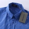 Balenciaga all-over printed logo single-breasted casual long-sleeved shirt Premium quality