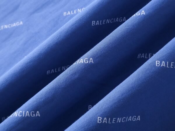 Balenciaga all-over printed logo single-breasted casual long-sleeved shirt Premium quality