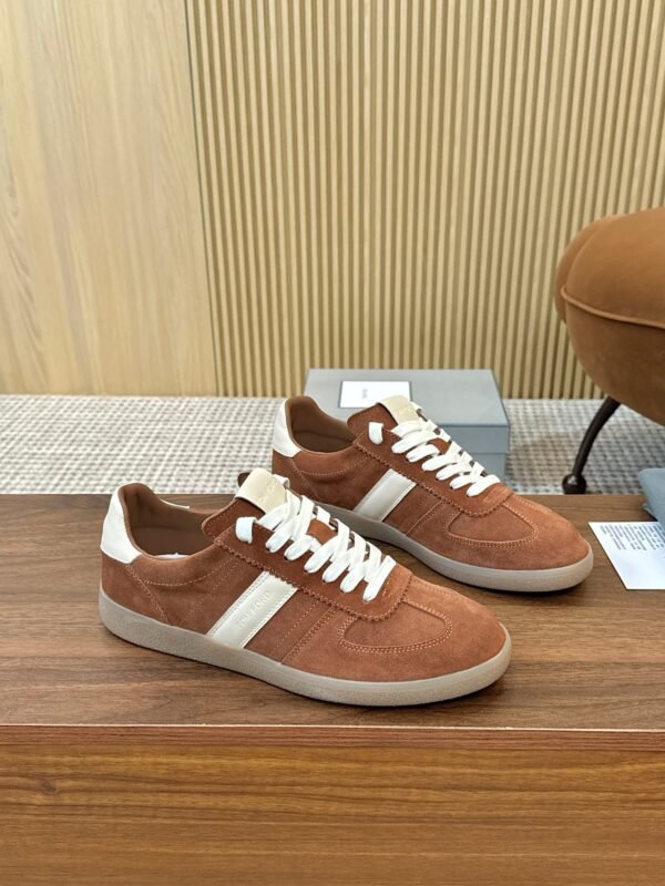 Tom Ford casual shoes classic contrast color stitching advanced version