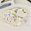 Hermès new porcelain plate set of four bone china porcelain, the beginning of a quality life