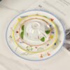 Hermès new porcelain plate set of four bone china porcelain, the beginning of a quality life