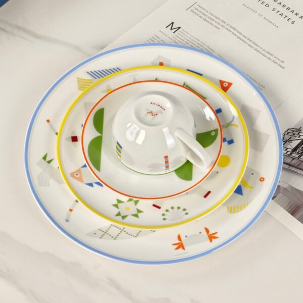 Hermès new porcelain plate set of four bone china porcelain, the beginning of a quality life