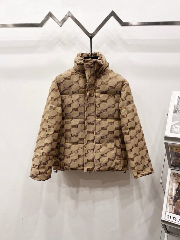 Balenciaga & GUCCl Joint Model Hacker Series BB Full Print Cotton Jacket
