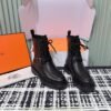 Hermes autumn and winter new Land ankle boots series Cowhide material, premium version