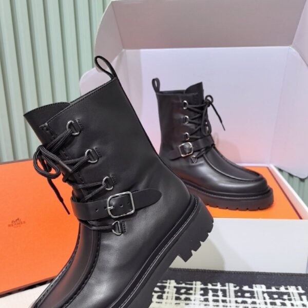 Hermes autumn and winter new Land ankle boots series Cowhide material, premium version