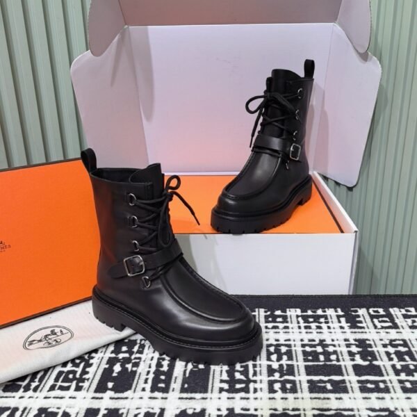 Hermes autumn and winter new Land ankle boots series Cowhide material, premium version