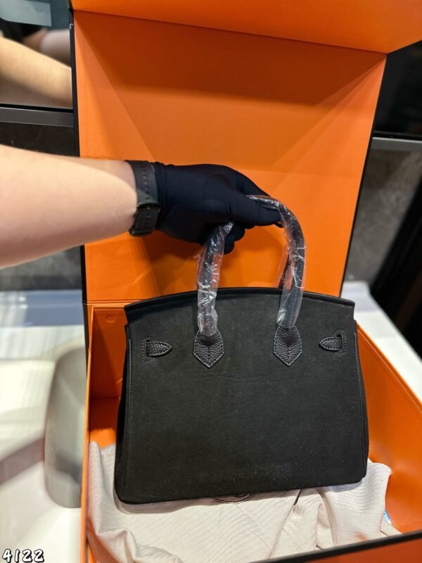 Hermes Kelly handbag suede material