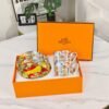 Hermès New Arrival: Yellow Leopard Double Cup and Saucer Coffee and Tea Set