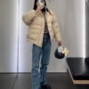 Celine’s new winter color-blocked knitted down jacket