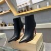 ChristianLouboutin Women’s black pointed-toe calfskin stiletto ankle boots