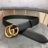 GUCCI Textured Calfskin premium belt, 4cm wide