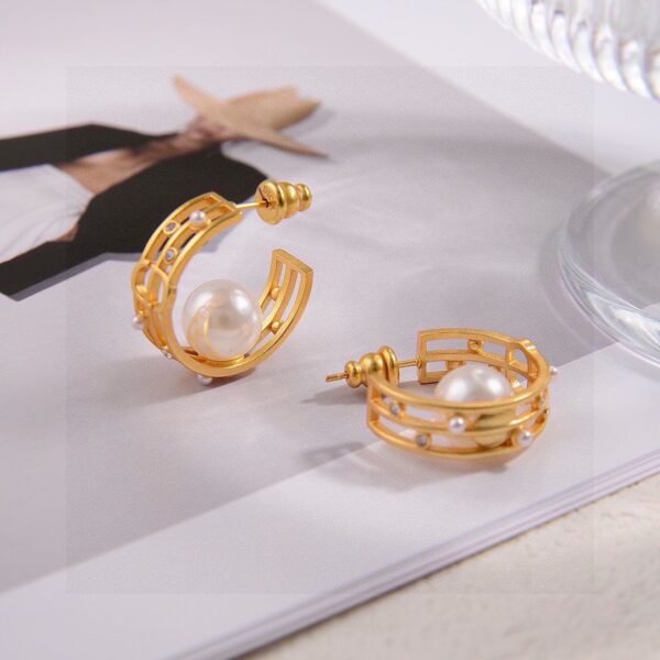 Dior New Letter CD Earrings