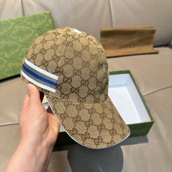 Gucci1:1 Baseball cap original canvas + first layer cowhide