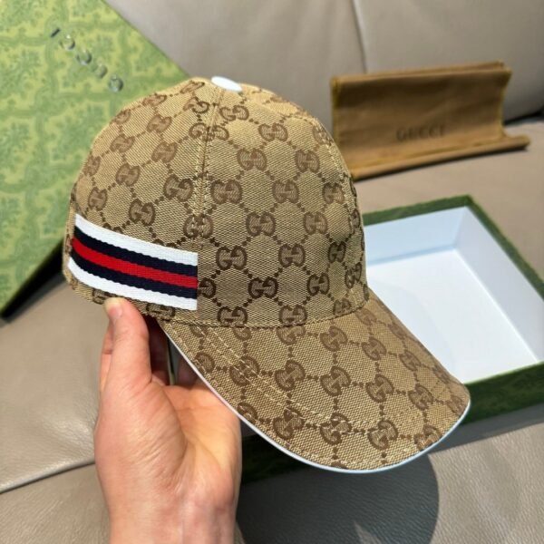 Gucci1:1 Baseball cap original canvas + first layer cowhide