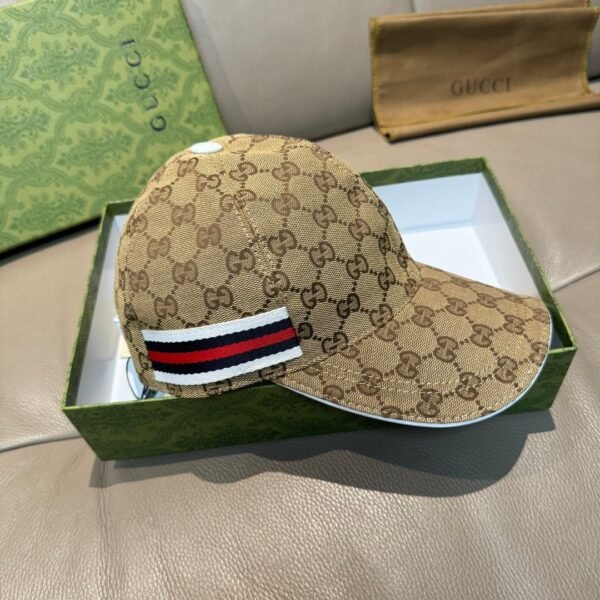 Gucci1:1 Baseball cap original canvas + first layer cowhide