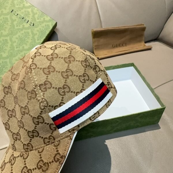 Gucci1:1 Baseball cap original canvas + first layer cowhide